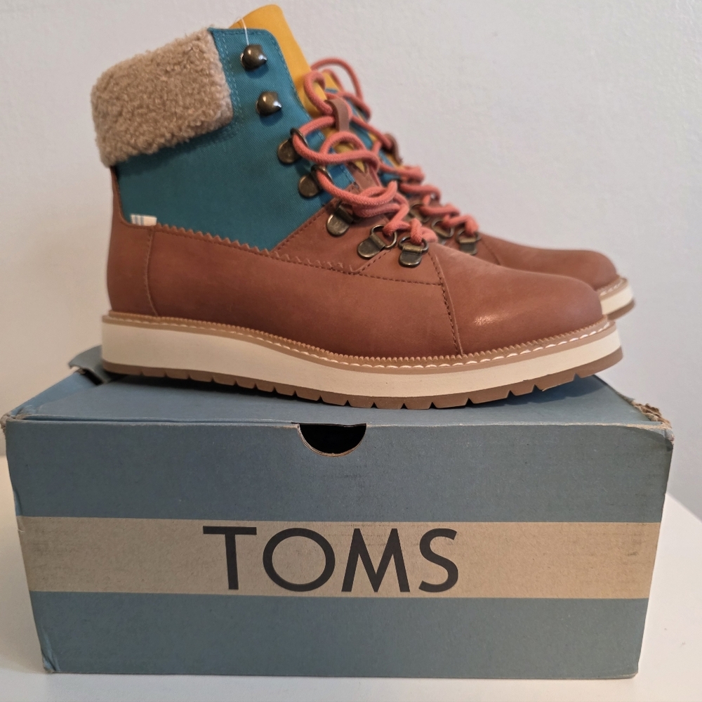 🆕️ Toms Mesa Waterproof Booties / Brown, Multi / Size 6 - Picture 6 of 7